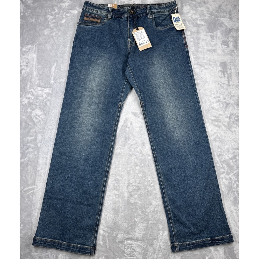 PRANA Axiom Jean Mens 34x32 Antique Stone Wash Organic Stretch Denim NWT